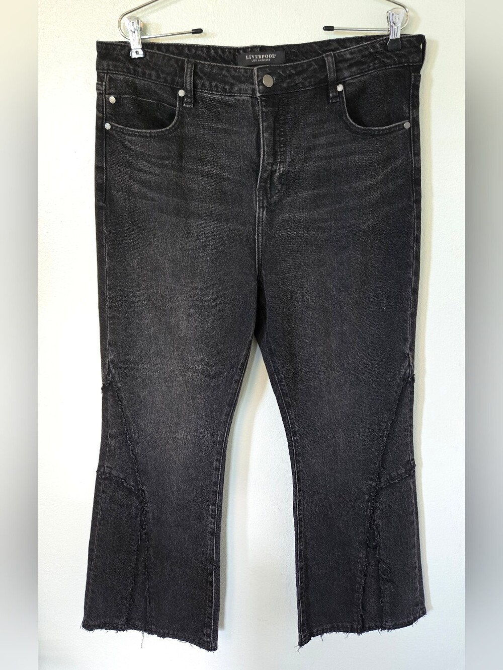 Liverpool | Hannah Hi-Rise Flare Black Jeans Size 12/31